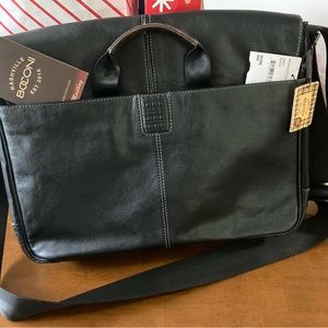 Boconi leather laptop bag NWT Nashville edition
